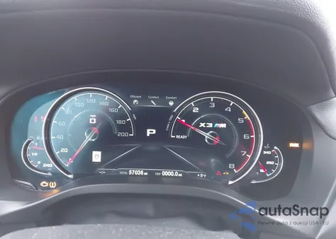 2020 BMW X3 M z USA, uszkodzony, nr VIN 5YMTS0C00LLT10162